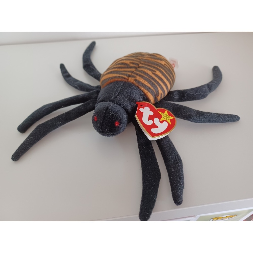 Vintage Spinner The Spider Ty Beanie Baby Plush Stuffed Animal Collectible Toy